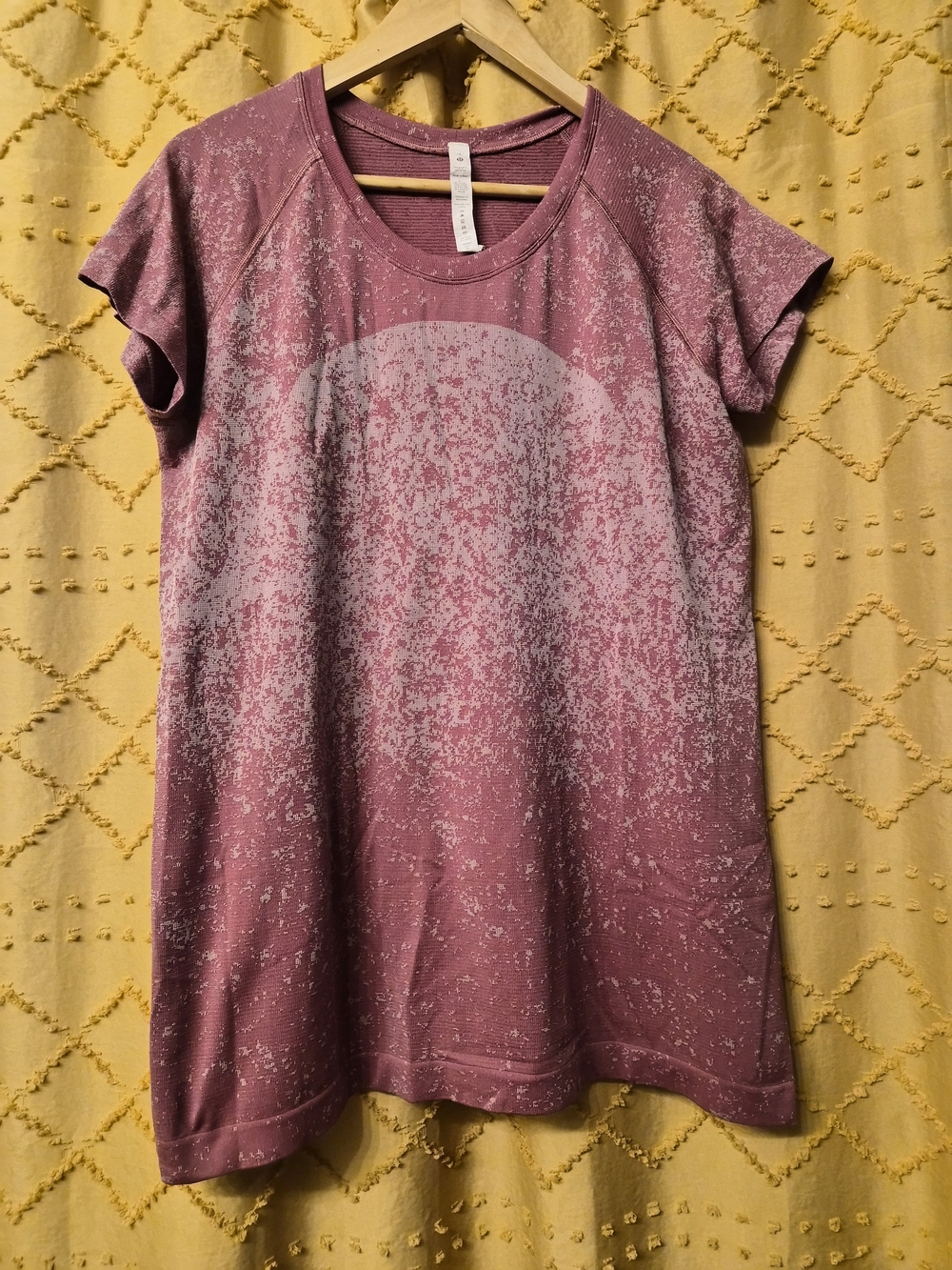 lululemon athletica Speckled Short Sleeve Crewneck Top in Dusty Mauve